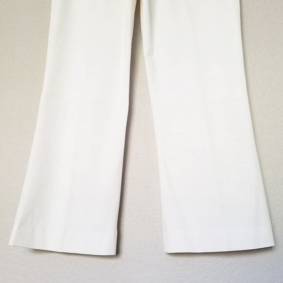 Vintage St. John Sport Essentials Marie Gray White Jeans 12 Cotton Spandex Wide - Picture 9 of 16